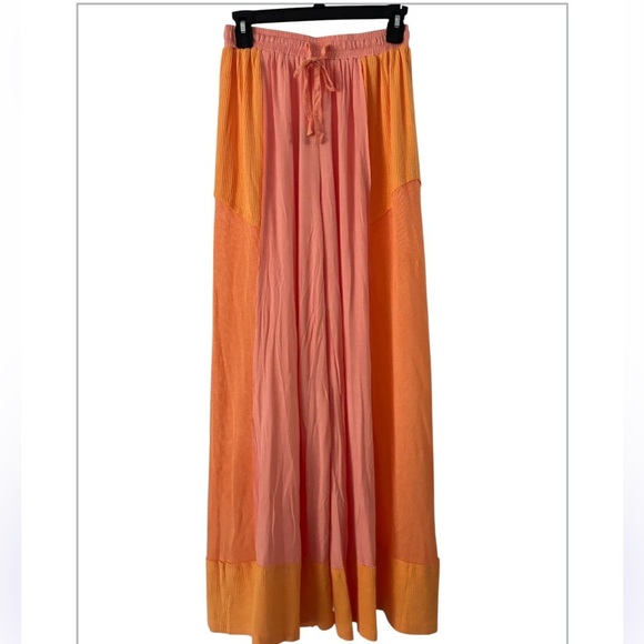 POL FEELING BREEZY WIDE LEG TEXTURED PALAZZO PANTS NWOT - Picture 4 of 7